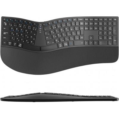 ふるさと納税 寝屋川市 EWIN エルゴノミクスワイヤレスキーボード 左右分割カーブ設計 NKB1301 ブラック