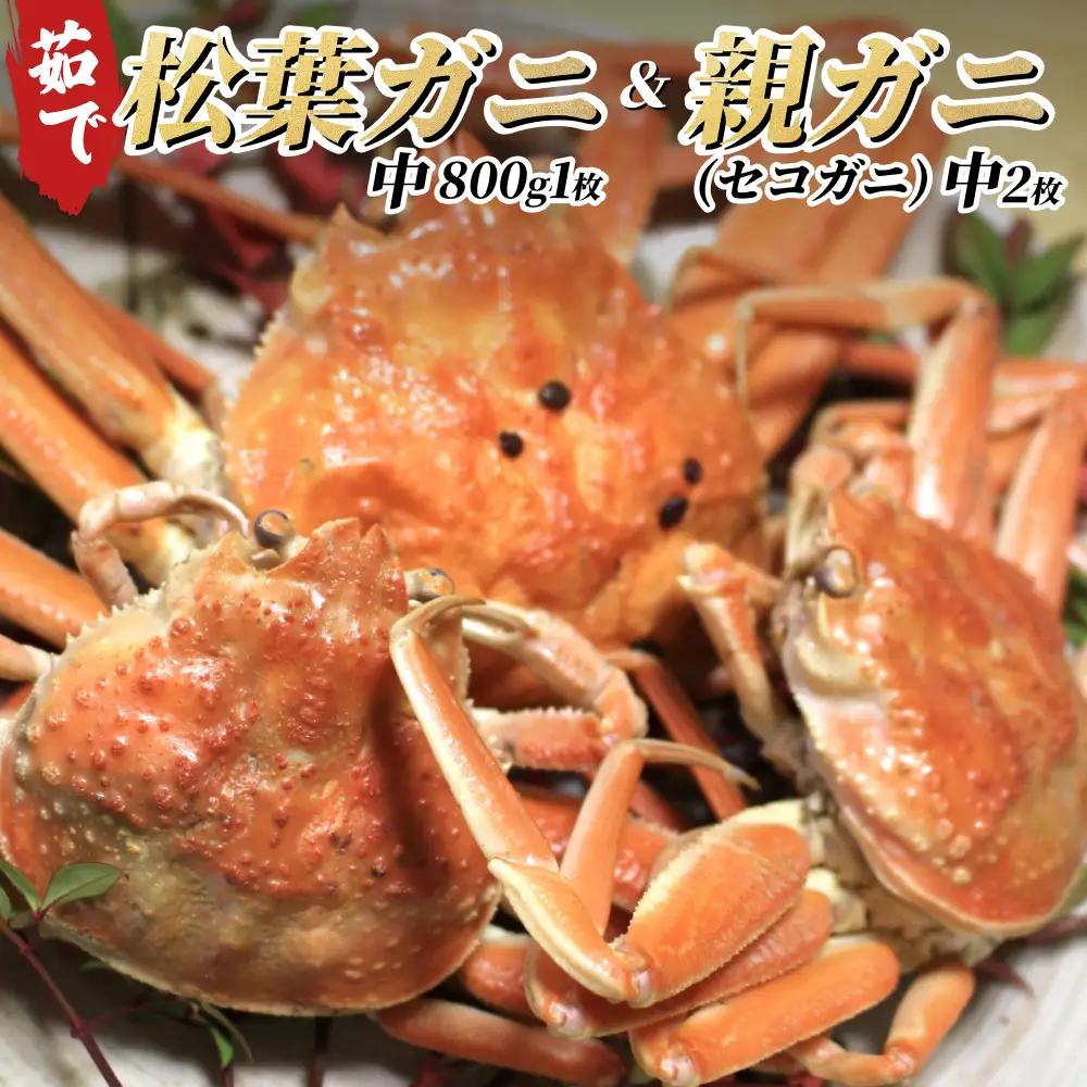 【22008-1】松葉がに＆親がにセット（ボイル）※お届けは2026年11月中旬～