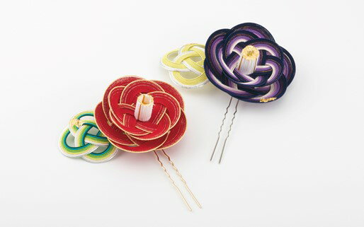 【ふるさと納税】【加賀水引】椿の水引のかんざし | 髪飾り 髪留め アクセサリー ファッション 小物 椿 日本製 手作り 工芸 和風 ヘアアクセサリー かわいい おしゃれ プレゼント 和装 着物 浴衣 華やか フォーマル セレモニー 結婚式 成人式 七五三 人気 おすすめ 送料無料