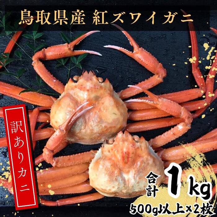 【ふるさと納税】鳥取県産 訳あり蒸し紅ずわいがに 2枚 EY93