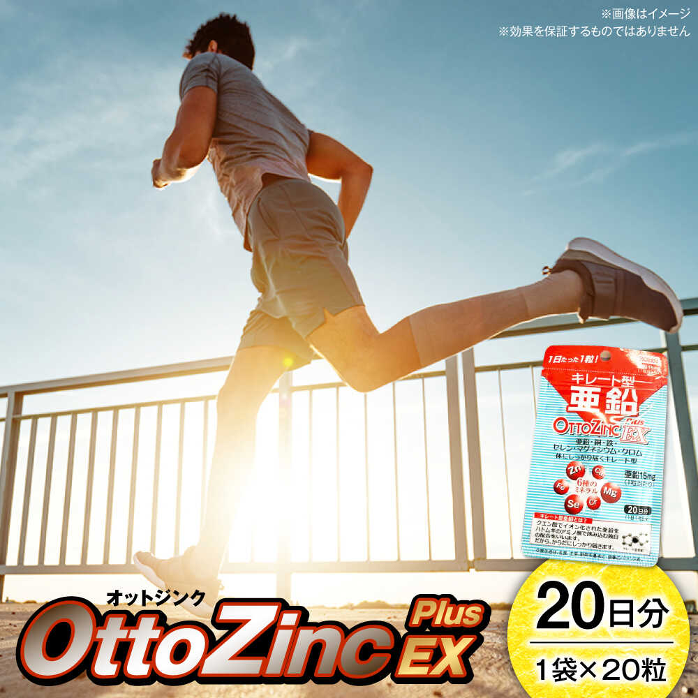 【ふるさと納税】サプリ 亜鉛 オットジンクプラスEX 20粒 / サプリメント 栄養補給 ミネラル 亜鉛 活力 国内製造 トライアル プレミアム さぷり サプリ 粒 簡単 ギフト プレゼント 贈答 国産 / 大阪府藤井寺市/(株)アスナロ化工研究所[BLAX001]