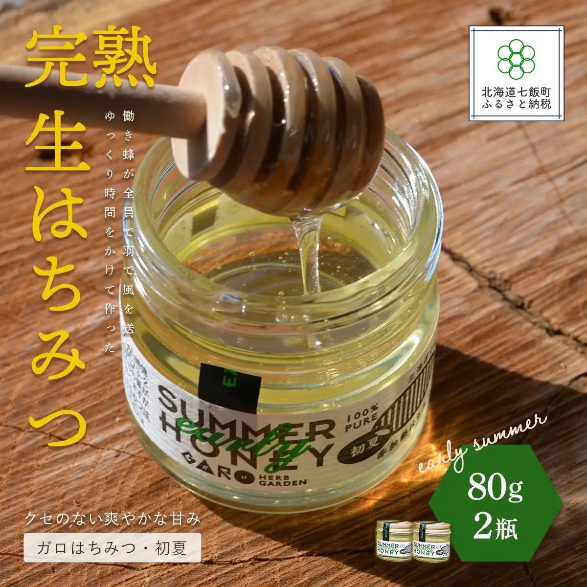 完熟生はちみつ ガロはちみつ・初夏（アカシア）（80g）2瓶セット　お料理にも使える