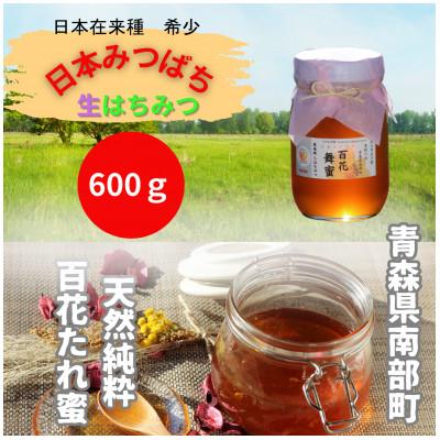 ふるさと納税 南部町 青森県南部町　日本ミツバチのはちみつ　希少な百花舞蜜600g