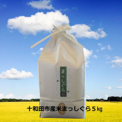 【ふるさと納税】【令和7年産】十和田市産米「まっしぐら」精米 5kg【配送不可地域：離島】【1688871】