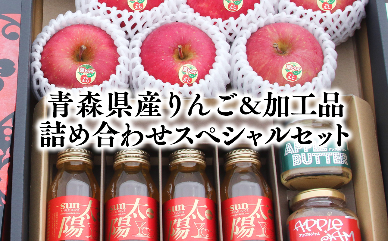 青森県産りんご＆りんご加工品詰め合わせセット【青森県 平川市 そと川りんご園】