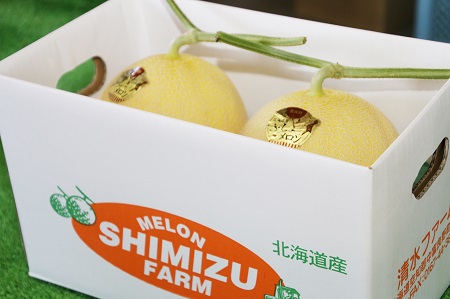 【大玉】黄美香（青肉）メロン2玉　4kg以上【BQ-002】