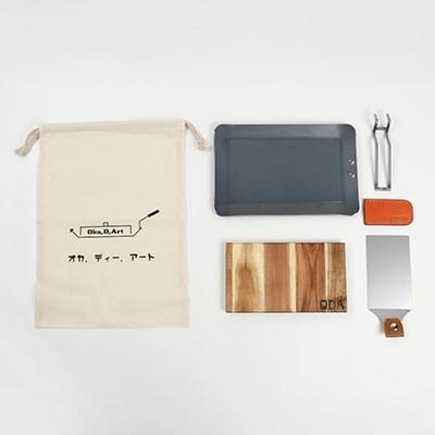 ふるさと納税 岡崎市 oka-d-art 黒皮鉄板 250×165用 コットン袋付6点セット厚さ4.5mm×250×165 |  | 02