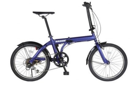 BAGGIO　防災対応20型６スピードノンパンク折りたたみ自転車　色：ブルー｜ 自転車 防災対応 ノンパンク 折りたたみ 折りたたみ自転車 マウンテンバイク サイクリング 通勤 通学 おしゃれ ※沖縄