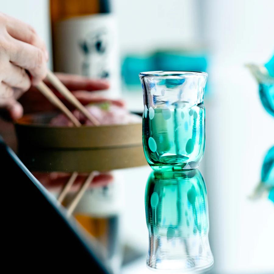 ＜津軽びいどろ＞盃12か月コレクション【6月】梅雨晴