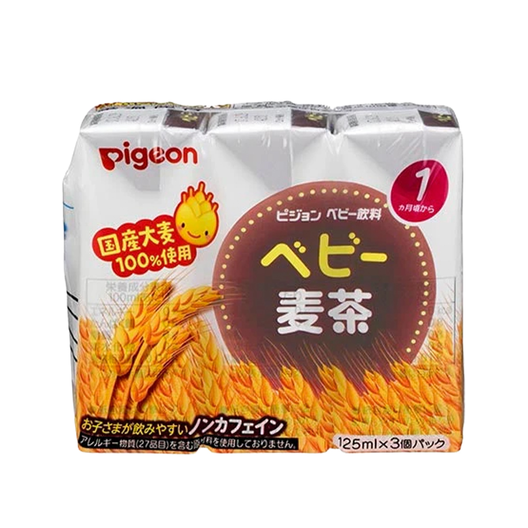 【ピジョン】＜ 3か月連続 定期便 ＞ ベビー 麦茶 125ml × 48個 紙パック飲料 赤ちゃん 飲み物 飲料 水分 水分補給 茶 お茶 カフェインゼロ ノンカフェイン カフェインレス 簡単調理 