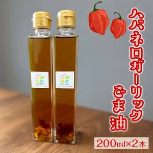 【2025年12月上旬より発送予定】ハバネロガーリックごま油 200ml×2本 EB8-0428