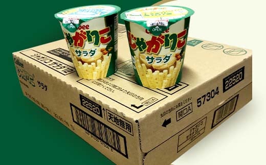 カルビーじゃがりこサラダ1箱（12個）【下妻工場産】【 お菓子 おやつ ポテト じゃがいも 人気 ふるさと納税 サラダ味 】