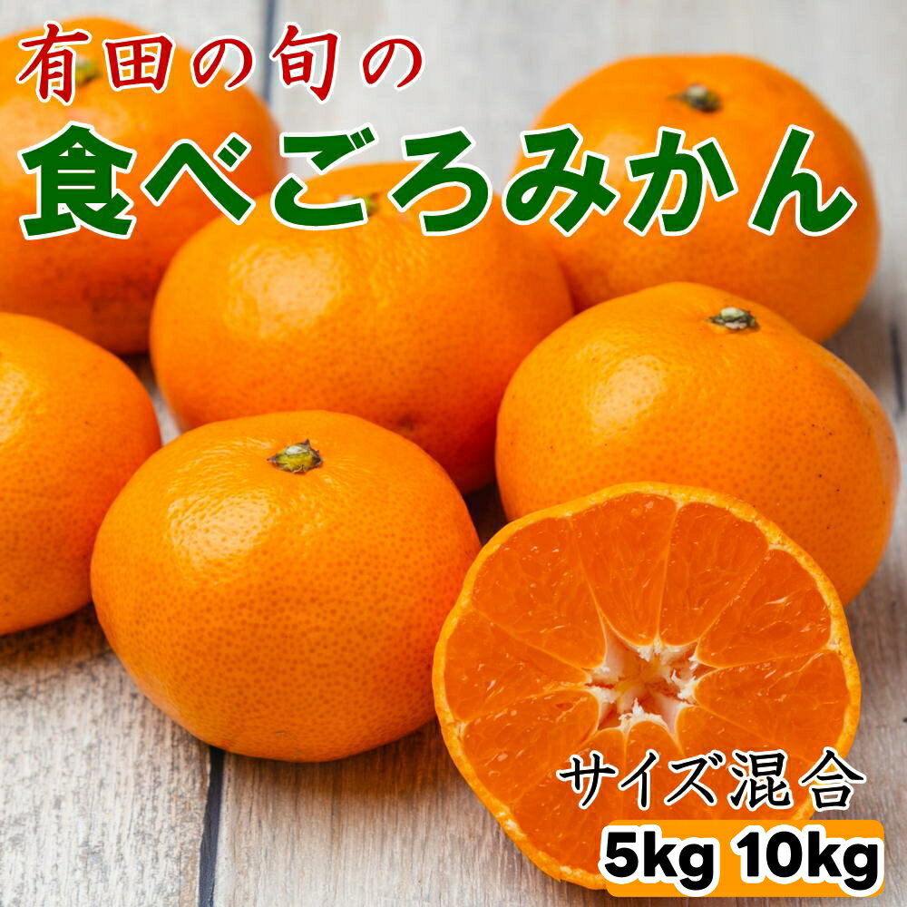 【ふるさと納税】 有田 の旬の食べごろ みかん 秀優 サイズ混合 / 温州みかん 甘い 有田みかん 柑橘 和歌山 5kg 10kg ※2026年11月下旬～2027年1月中旬頃 //mandarin