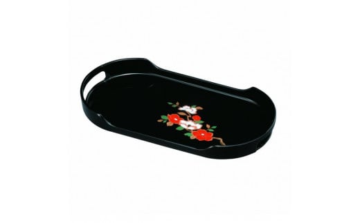 コーヒートレー PC 37cm 黒 さざんか【YG28】