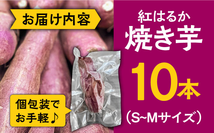 【数量限定】【ねっとり甘い熟成サツマイモ】冷凍焼き芋（紅はるか） 10本(S〜M) / さつまいも やき芋 冷凍 小分け 個包装 / 南島原市 / 池田海陸物産 [SEW002]