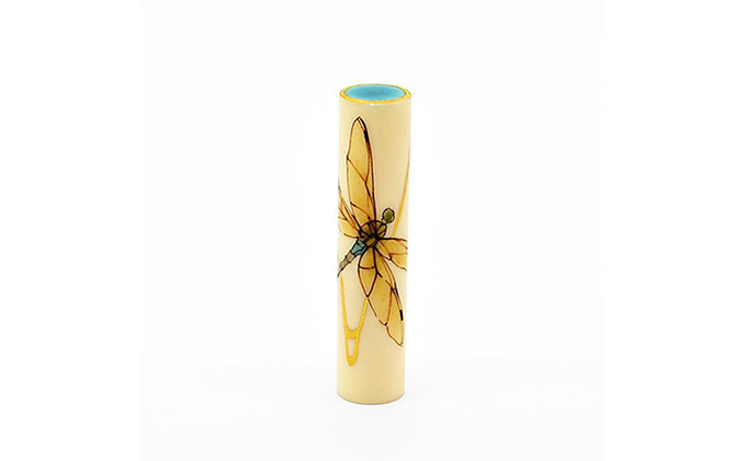 九谷彩印　「色絵　ギンヤンマ」柴田　有希佳 雑貨 日用品 民芸品 工芸品 伝統技術 判子 