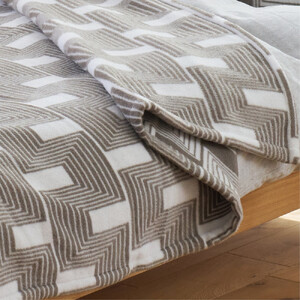 【セミダブル】洗えるタスマニアラムウール混毛布 160×200cm  OTW-SW-BR