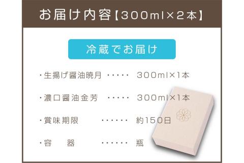 【A5-307】天然醸造醤油　生と火入れの食べ比べセット