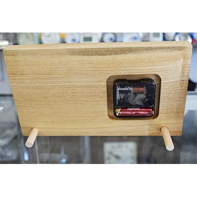 ふるさと納税 江差町 栓の木で作った【オーダーメイド】メモリアル時計(横型長方形) |  | 01
