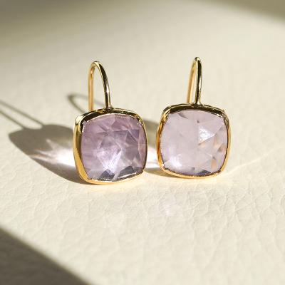 ふるさと納税 甲府市 【ジュエリー】K18 イエローゴールド ピンクアメシスト ピアス 保証書付 SIA-2655 |  | 01