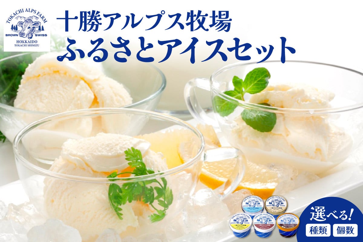 
            【選べる種類と個数！】ブラウンスイス牛の生乳から作られた希少な 十勝アルプス牧場 アイスセット！プレミアム 濃厚ショコラ バニラ クリームチーズ あずき アイス アイスBOX 北海道アイス 十勝アイス_S020
          