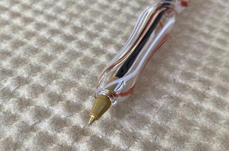 ガラスペンなのに気軽に使えてエレガントなガラスペン（赤）