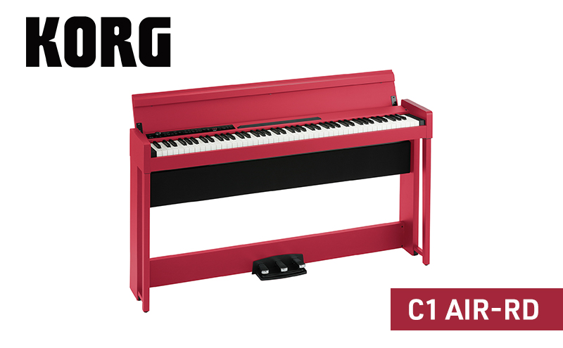 C1 AIR-RD　ピアノ 電子ピアノ デジタルピアノ 電子楽器 日本製 RH3鍵盤 Bluetooth対応 88鍵盤 レッド