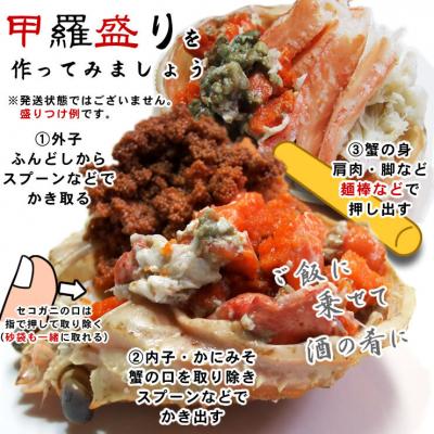 ふるさと納税 鳥取市 セコガニ 訳あり (茹で) 8枚セット 鳥取県産【フォーシーズン】 |  | 03
