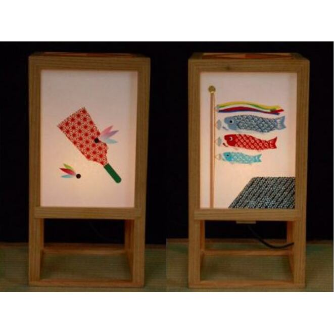 着物生地で作ったおしゃれな行灯（あんどん） 春夏秋冬 099H265_イメージ3