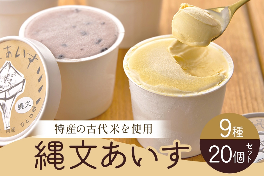 
                  [№5895-0740]縄文あいす 20個 セット アイス アイスクリーム 広島 安芸高田市
                