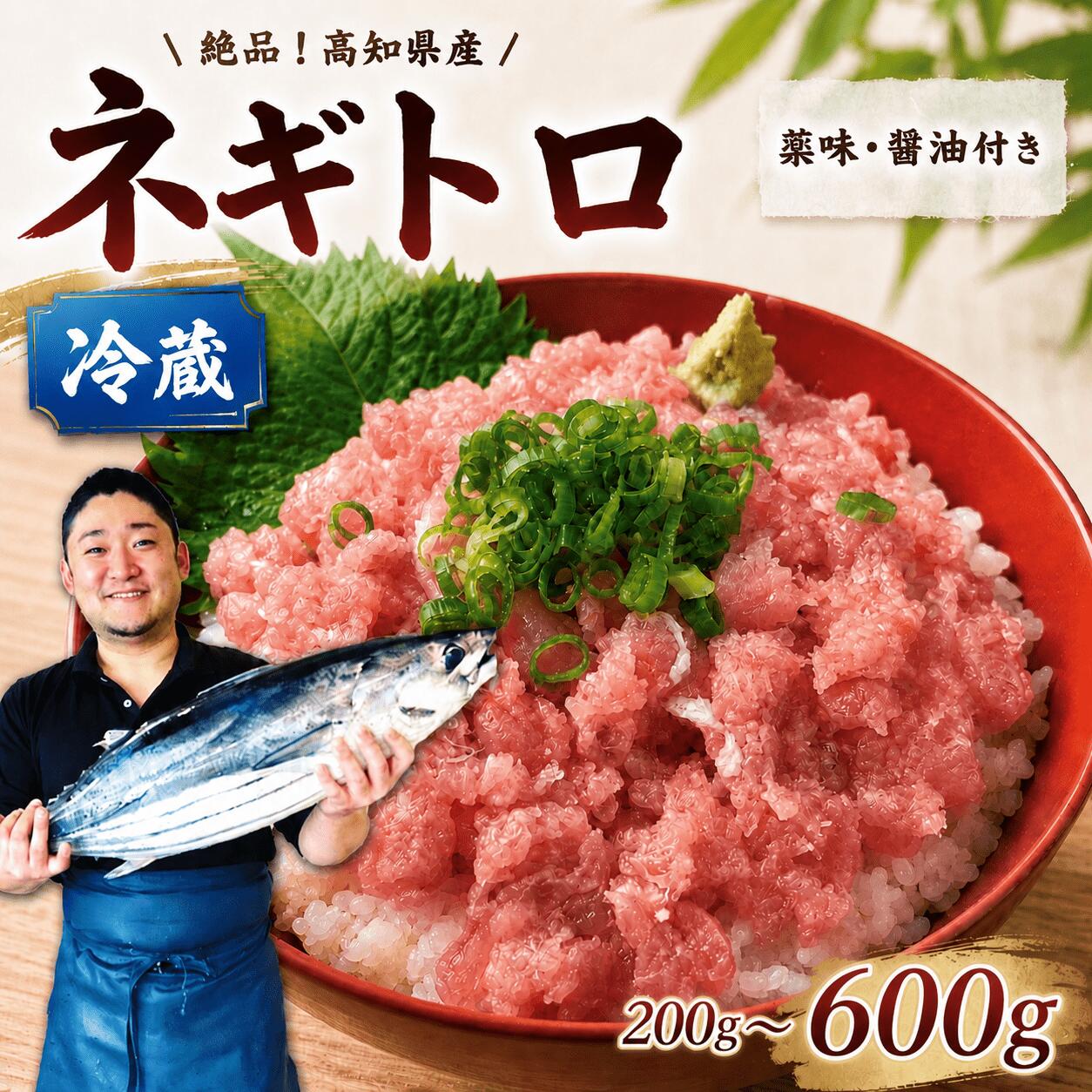 【ふるさと納税】 選べる内容量 ネギトロ 冷蔵 まぐろたたき 小分け 200g ～ 600g マグロ 薬味 醤油 セット マグロのたたき 天然まぐろ 厳選 たたき マグロ丼 鮪 ねぎとろ 新鮮 鮪 国産 高知県産 マグロ 赤身 天然 魚介 魚 海鮮 海鮮丼 ギフト プレゼント 父の日 高知県