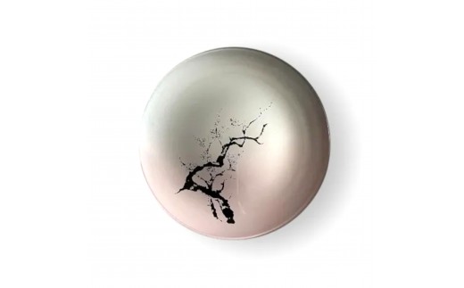 丸小皿  桜 グラデーションピンク（墨桜） ［NF273］