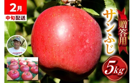 りんご　贈答用 【2026年2月中旬発送】 約 5kg サンふじ 五所川原 金賞受賞歴あり！（りんご品評会）【 青森りんご サンふじりんご リンゴ 林檎 青森 贈答 】