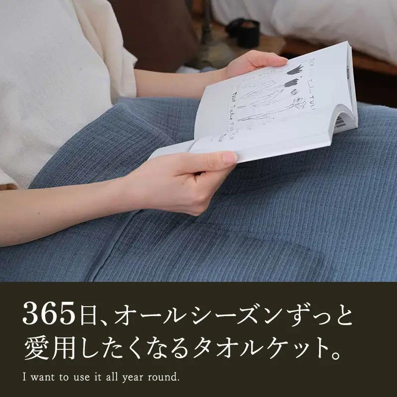 （今治タオル）ASiTA SMOOTH シリーズ タオルケット１枚 ライトグレー