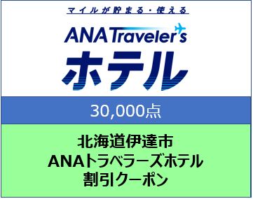 北海道伊達市 ANAトラベラーズホテル クーポン 30，000点分