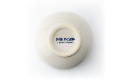 【波佐見焼】Folk Design ラウンドボウル 白釉白唐津流し 1点【玉有】[IE45]