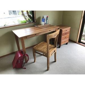つばきやの学習机(カラー:ナチュラル)【1682982】