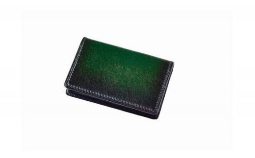 jaCHRO BUSINESS CARD CASE （緑） | カードケース ビジネス 皮 革 漆 育てる 長野県 塩尻市