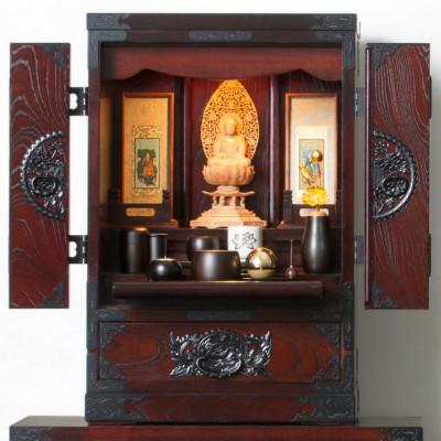 ふるさと納税 利府町 仙台箪笥 仙台仏壇 23号 中2段　拭き漆塗り　(お申込書返送後1ヵ月〜4ヵ月程度でお届け)