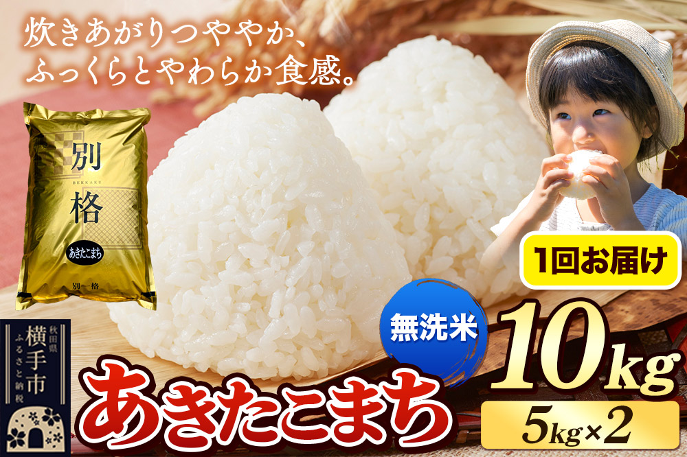 《令和7年産》 米 あきたこまち 10kg（5kg×2袋） 【無洗米】 秋田県産