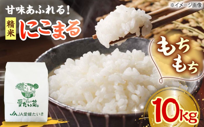 
            【年内発送】白米【11月中旬から順次発送】にこまる（ 精米 ） 10kg 大洲市/たいき産直市愛たい菜 [AGAP006]おこめ お米 精米 白米 10kg 白ご飯 ごはん 食材 宅配 和食 日本食 ライス 美味しい おいしい 国産 おにぎり おむすび 炊き込みご飯 食品 ストック 備蓄 一人暮らし 二人暮らし にこまる 愛媛県産 大洲市産 産地直送 おすすめ 人気 お取り寄せ 贈答 ギフト
          