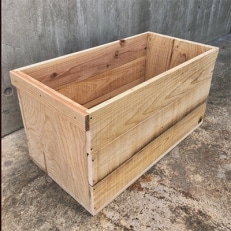 木箱(りんご箱)Aサイズ　1箱　62cm×31cm×31cm　(おおさか 河内材 無塗装)
