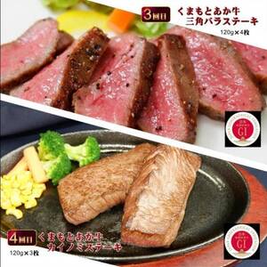 【毎月定期便】【GI認証】くまもとあか牛 食べ比べ Bセット(益城町)全6回【配送不可地域：離島】【4067035】