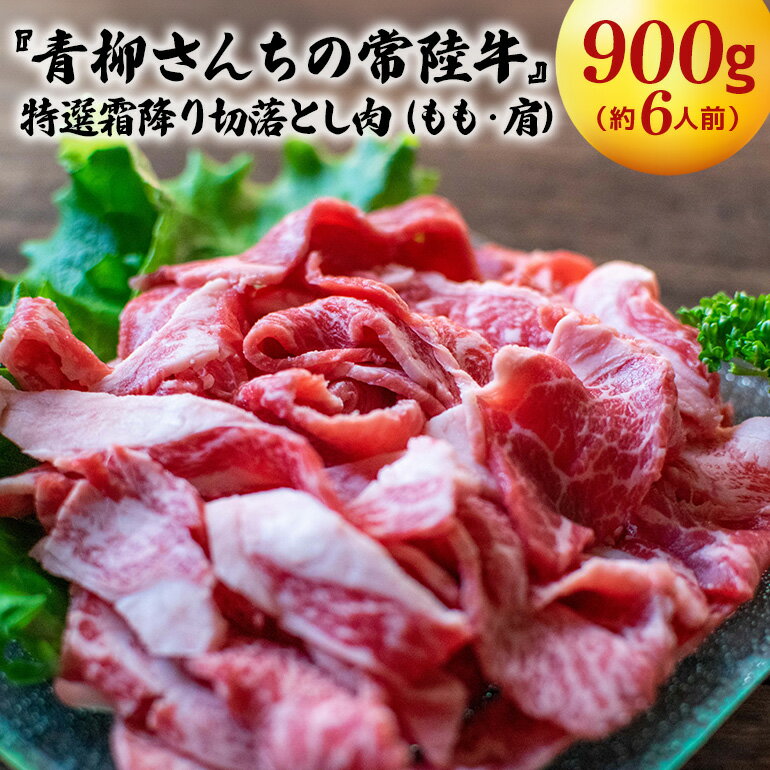 【ふるさと納税】常陸牛 切落とし もも 肩 900g『青柳さんちの常陸牛』特選 霜降り 切落とし肉