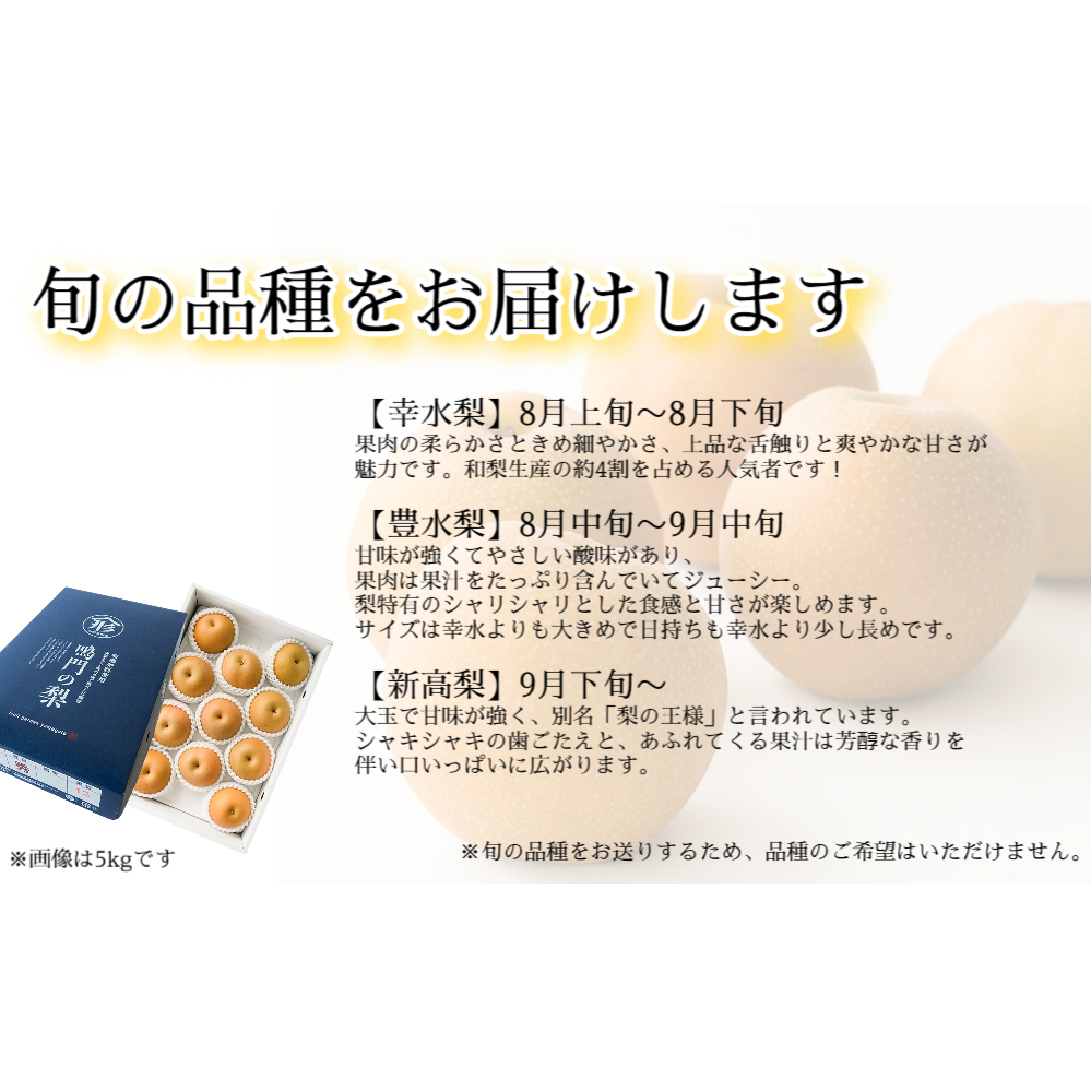 【 予約受付中・2025年8月上旬頃より順次発送 】うずしおペアー 4.5kg