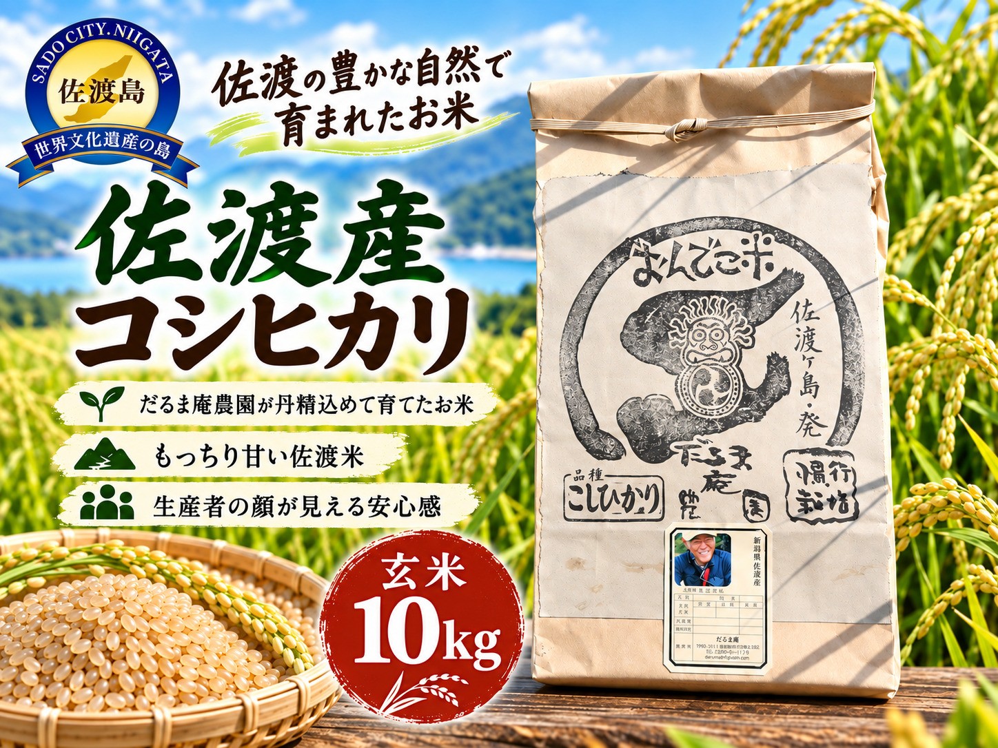 
                  【令和8年産】佐渡産 佐渡産コシヒカリ 玄米10kg だるま庵農園 | 新潟県産コシヒカリ 新潟産こしひかり 佐渡産コシヒカリ こしひかり コシヒカリ お米 米 玄米 げんまい おこめ コメ 10キロ 農家直送 にいがた さど 新潟県 佐渡市 コシヒカリ 新潟県産コシヒカリ 新潟産こしひかり 佐渡産コシヒカリ こしひかり コシヒカリ 新潟県産コシヒカリ 新潟産こしひかり 佐渡産コシヒカリ
                