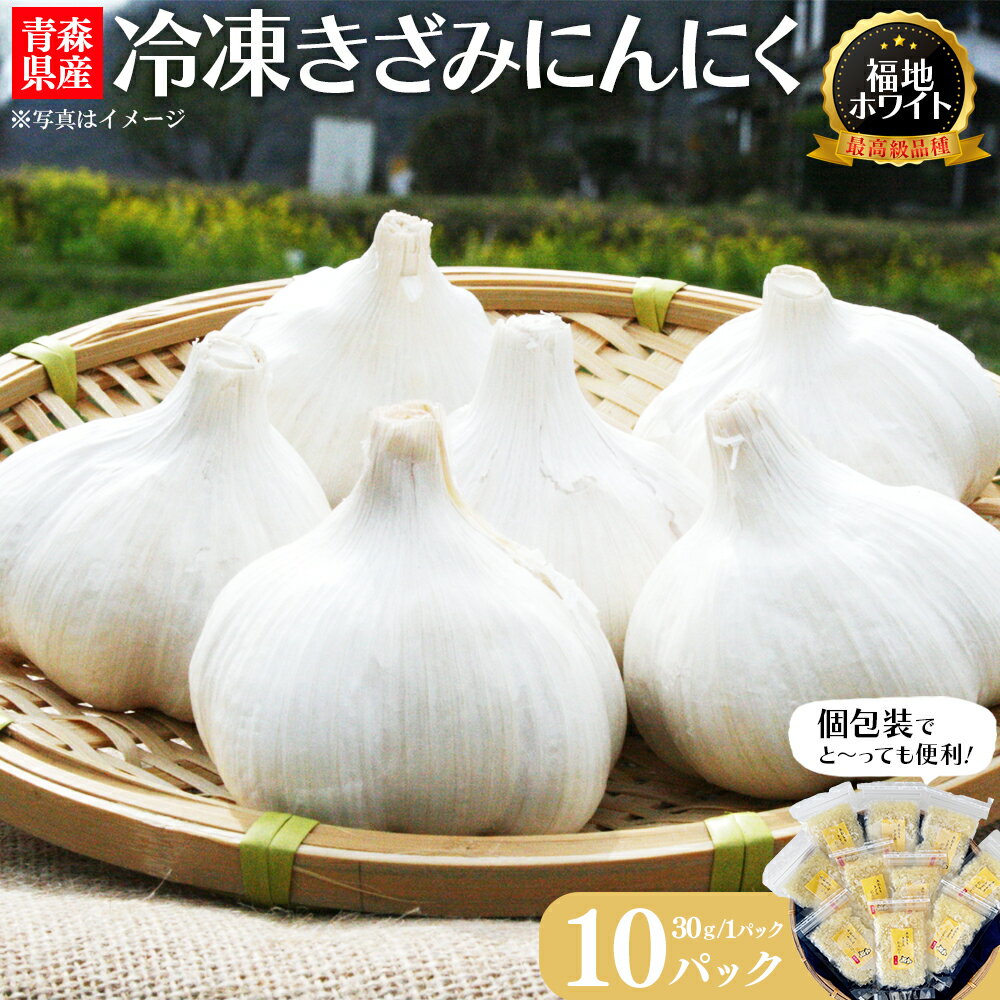 【ふるさと納税】冷凍きざみにんにく　30g×10パック　【02402-0468】 ニンニク 野菜 食品 ギフト プレゼント 送料無料 株式会社 あづま