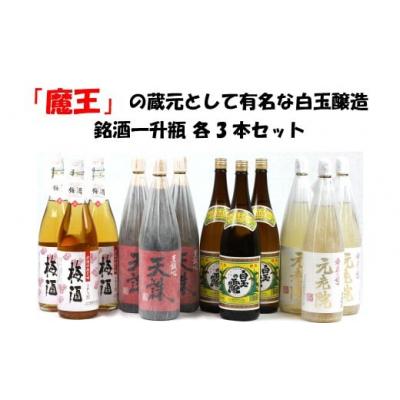 ふるさと納税 錦江町 【魔王の蔵元】白玉醸造の銘酒各3本セット(No.8002-1)