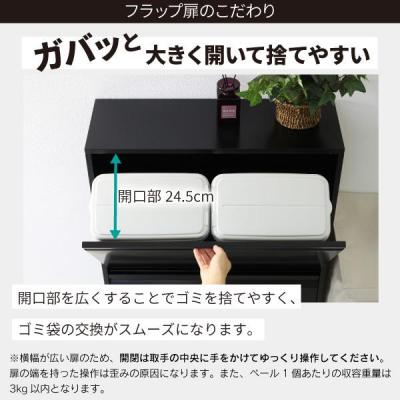 ふるさと納税 三条市 薄型スチールダストボックス 4分別 (ダンパー付)ブラック [川口工器]【100S010】 |  | 03