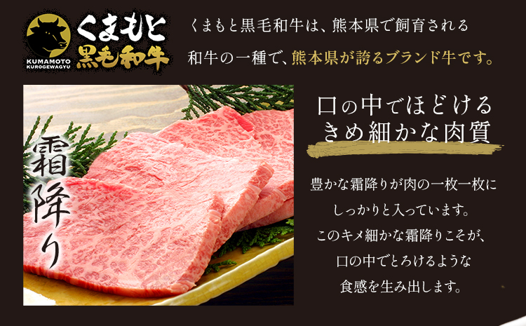 黒毛和牛 くまもと黒毛和牛 A4-A5等級 霜降り 焼肉用 600g 牛肉《3-7日以内に出荷予定(土日祝除く)》焼肉 焼き肉